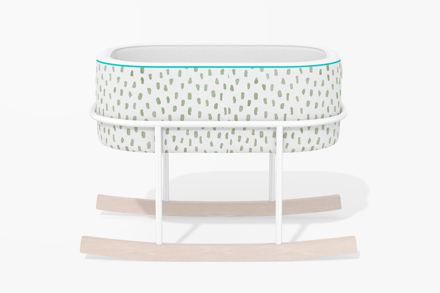 Smudge Dot Sage Carry Cot image 0
