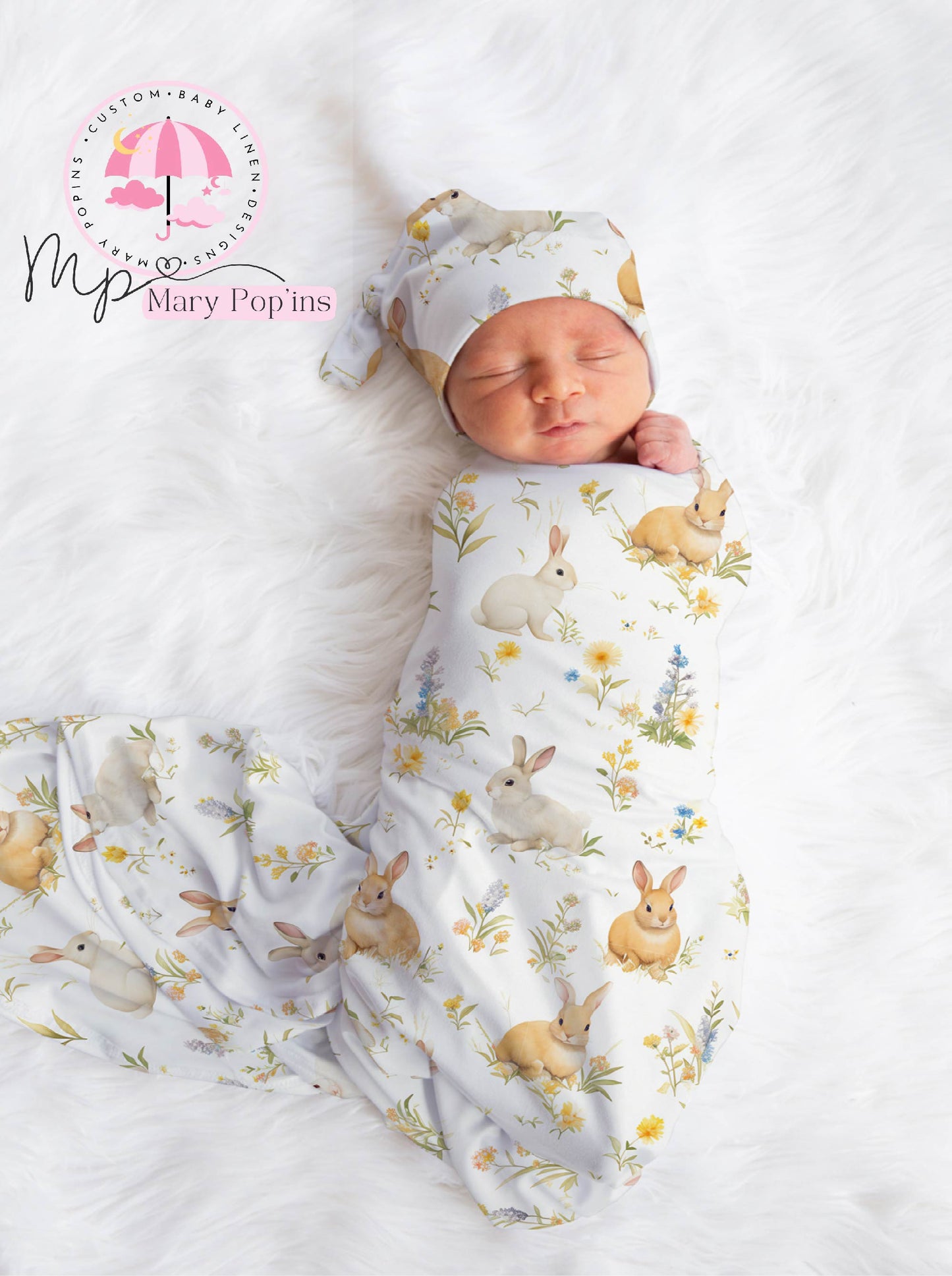Blue Bottle Cuties Bunny Swaddle image 0