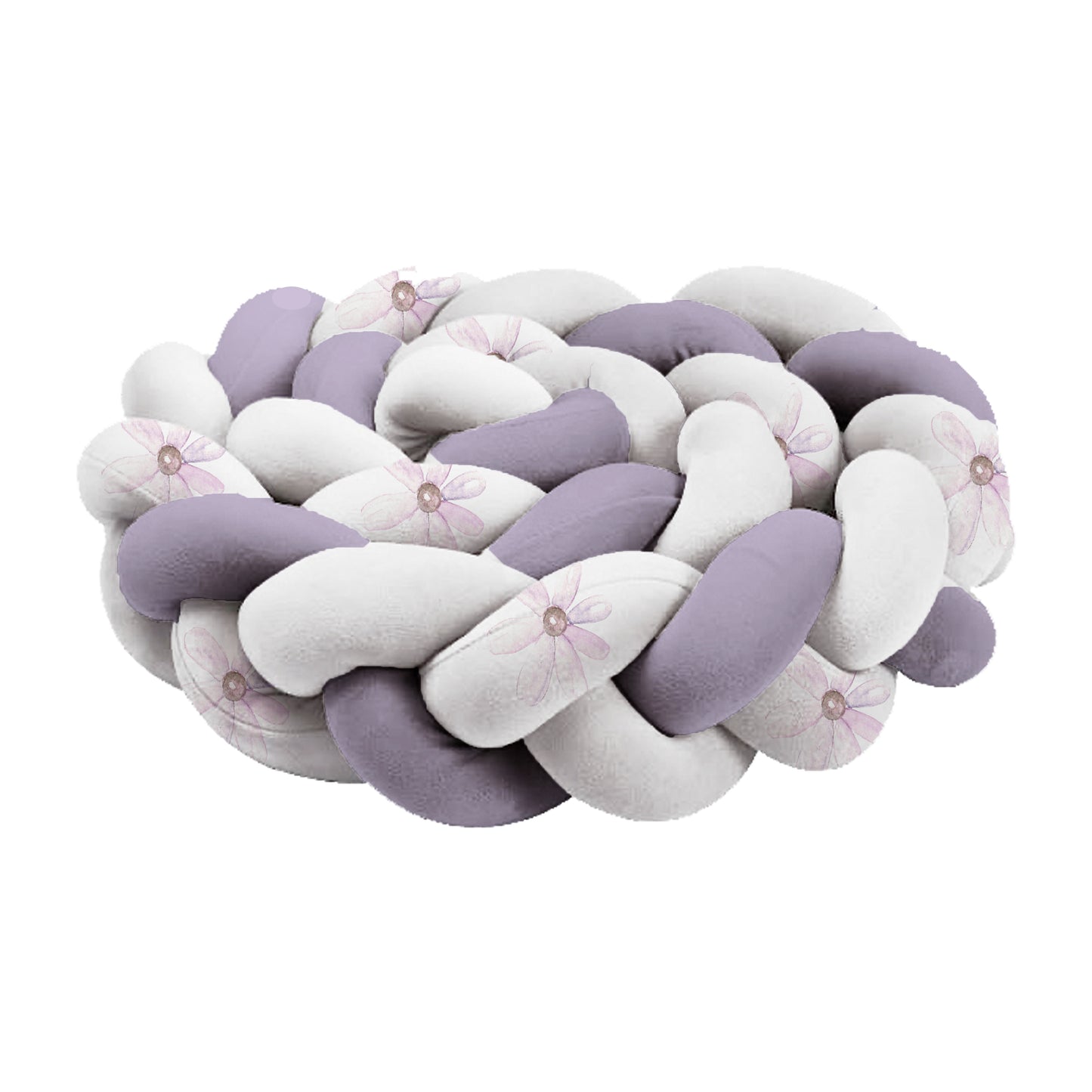 Lush Lavender Braided Cot Bumper image 0