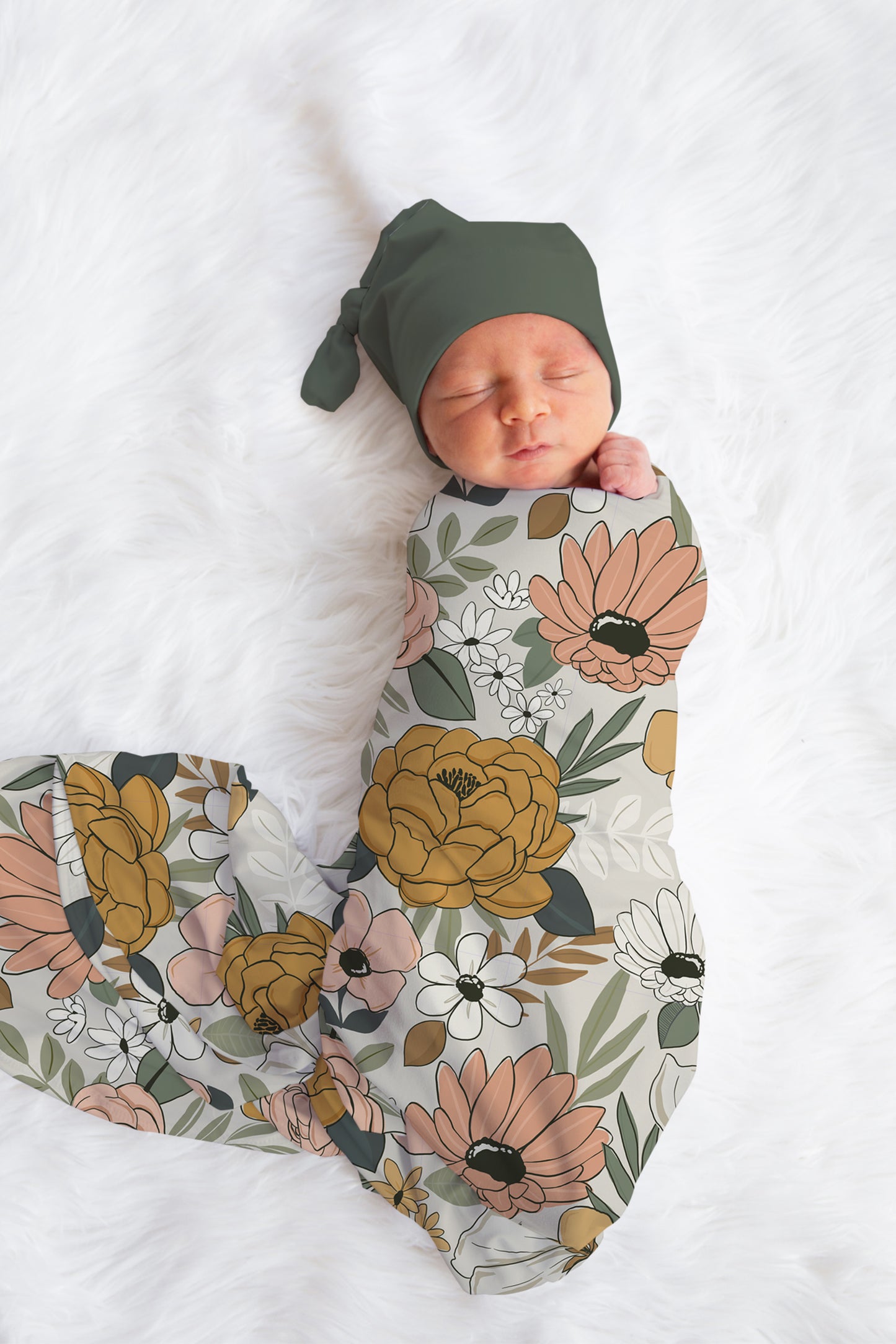 Vintage Poppy Swaddle image 1