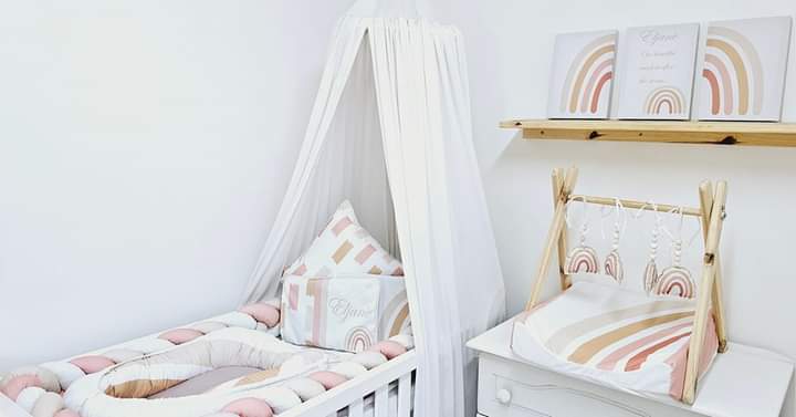 boho rainbow bedding set
