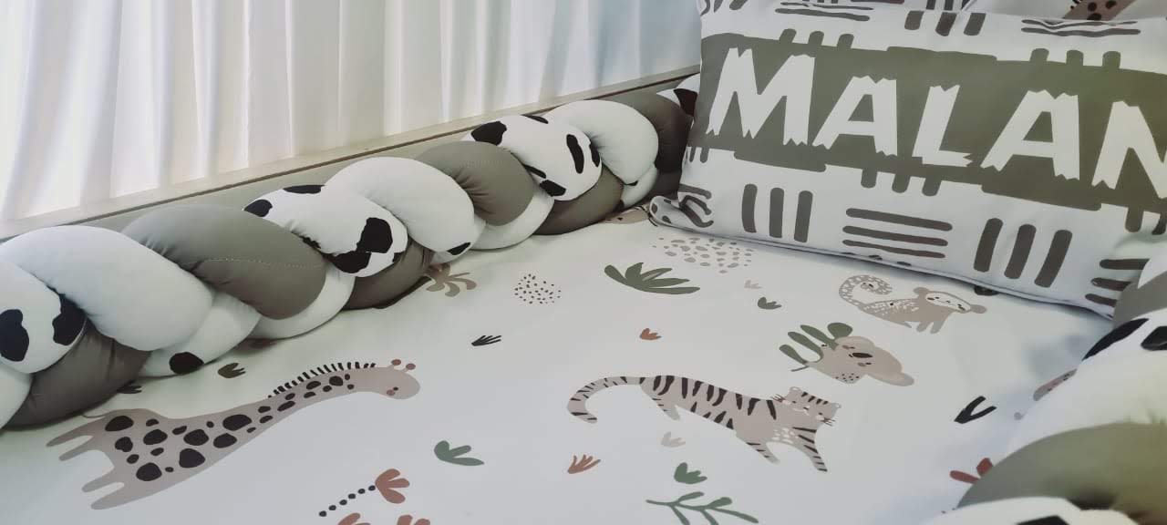 boho jungle animal baby bedding 