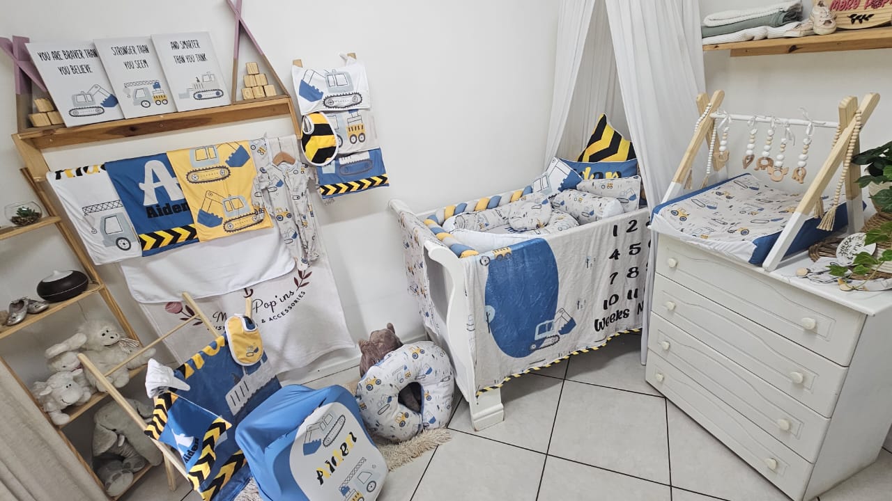 Construction baby bedding 