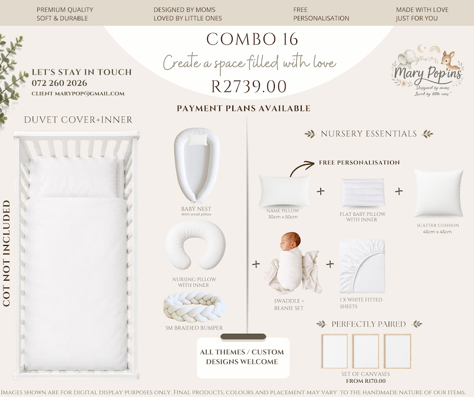 custom combo baby bedding
