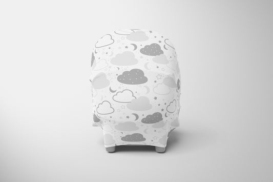 Sleepy Neutral Car Chair Cover image 0