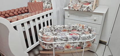 Vintage boho Floral Carry Cot