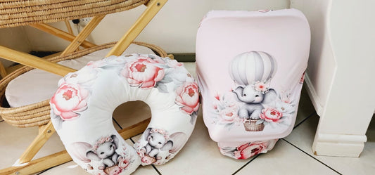 Soft Elephant Hot Air Balloon Car Chair Cover