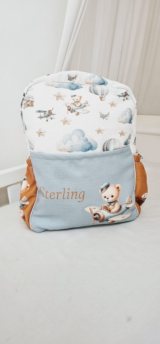 Vanilla Skies Aviation (Aeroplane Bear) Hospital Bag (Backpack)