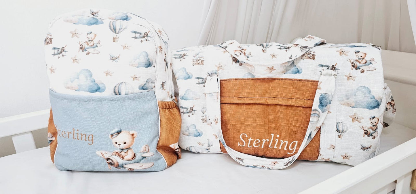 Vanilla Skies Aviation (Aeroplane Bear) Hospital Bag