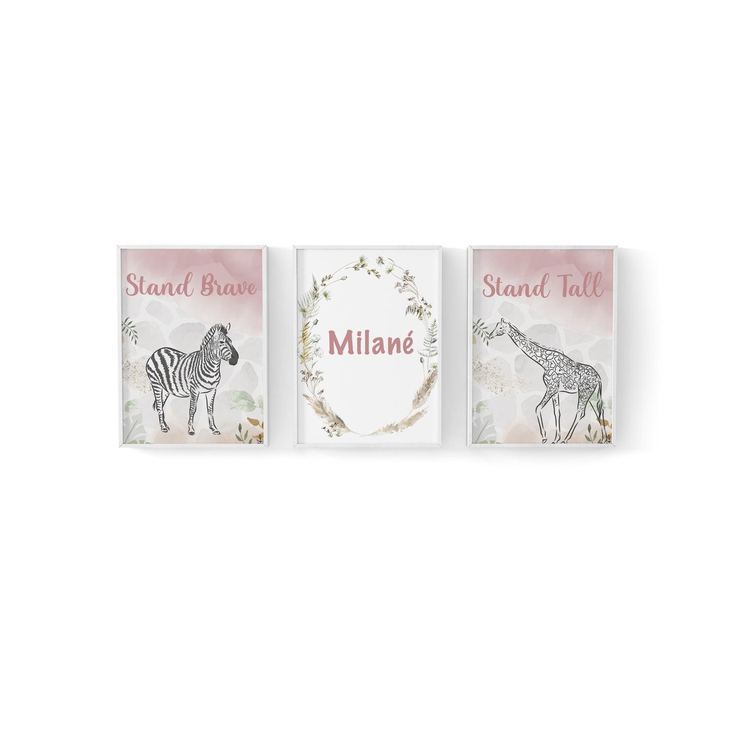 Blush Safari Baby Canvas image 0