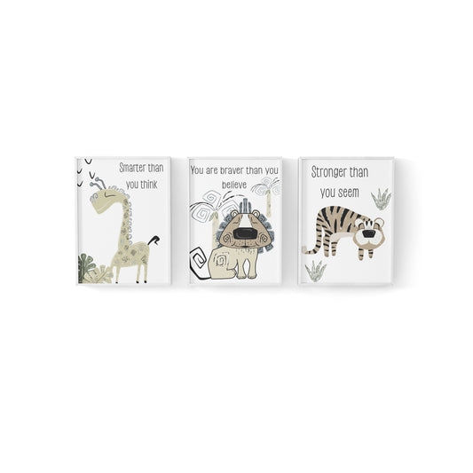 Funky Forest Friends Canvas image 0