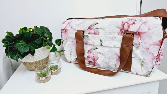 Pink Peony Hospital Bag