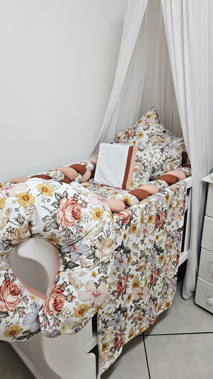 Vintage Boho Floral Boppy Pillow