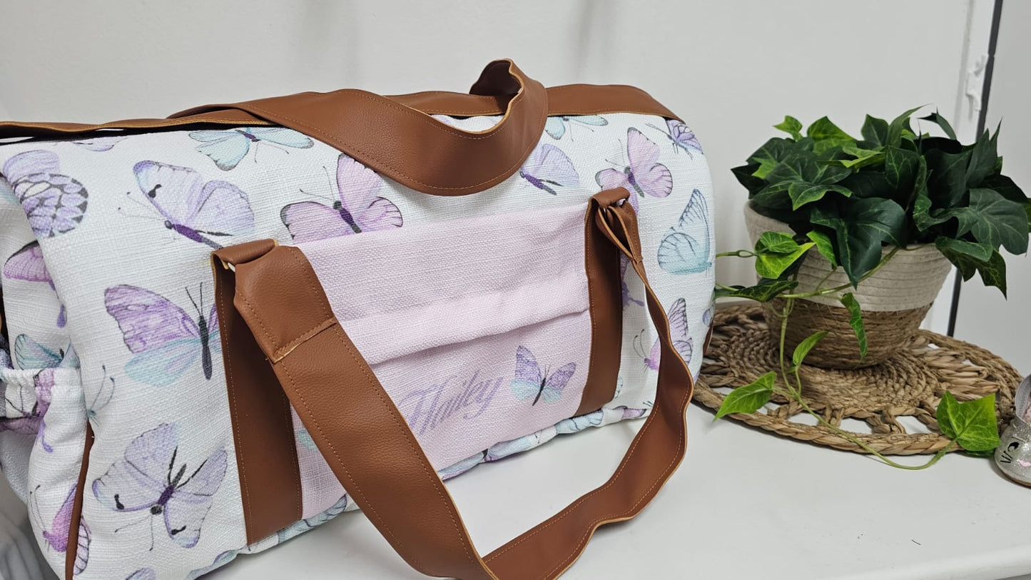 Lavender Butterfly Hospital Bag