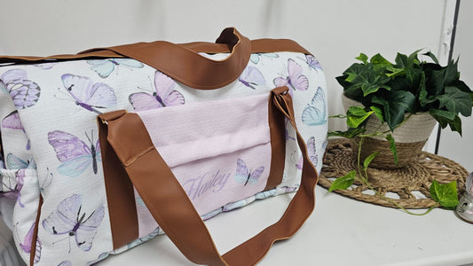 Lavender Butterfly Hospital Bag