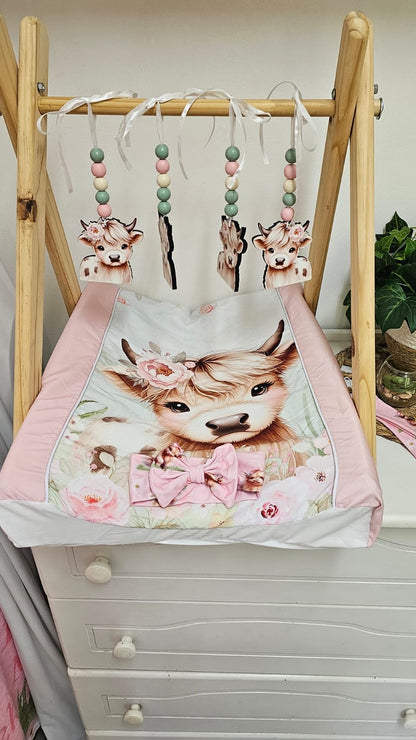 Pink Peony Highland Cow Combo Deal