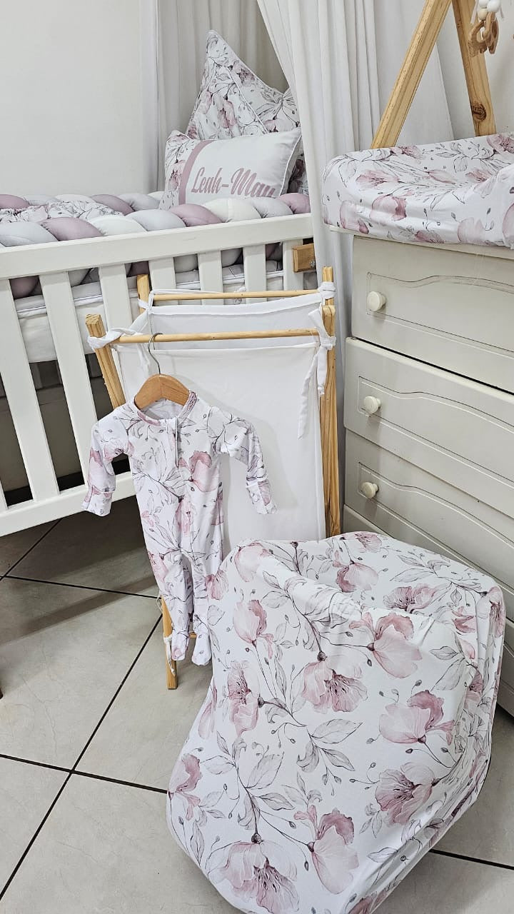 Pink and Grey whimsical floral Combo Deal