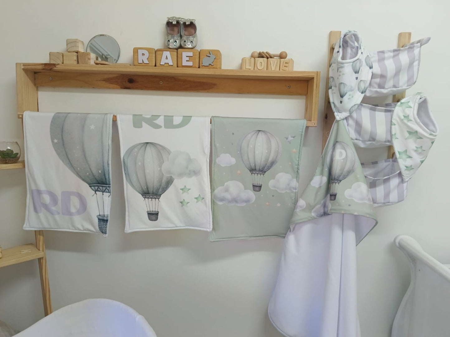 Soft Sage Hot Air Balloon Combo Deal