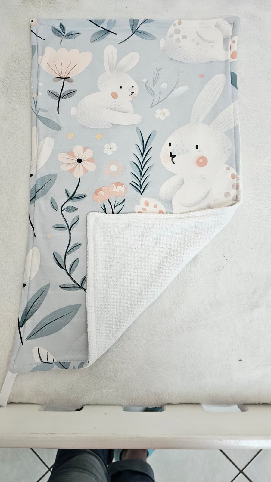 Blue Lily Bunny Swaddle image 5