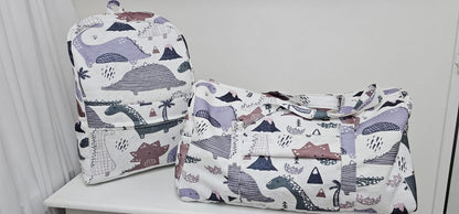 Neutral Dino Hospital Bag(Backpack)