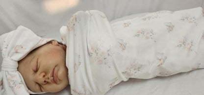 Pink Sleepy Sheep Swaddle Set