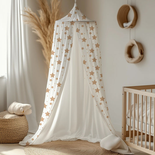 Blush bronze star Harry Potter Cot Canopy image 0