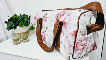 Pink Peony Hospital Bag