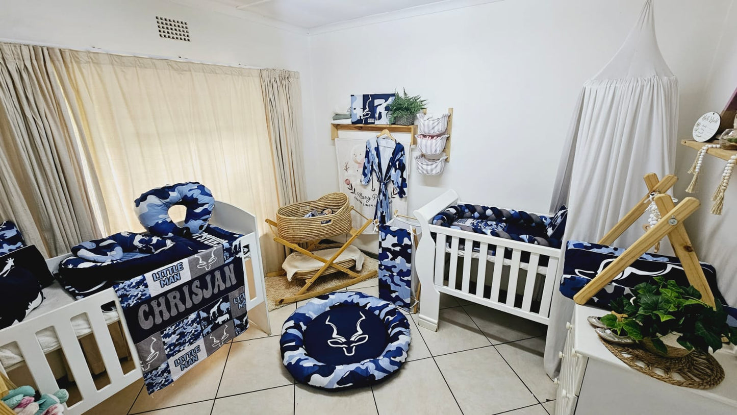 Blue Kudu Safari Camo Fleece Blanket