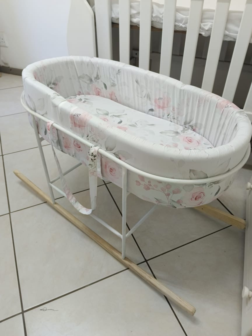 Pink Sleepy Floral Carry Cot