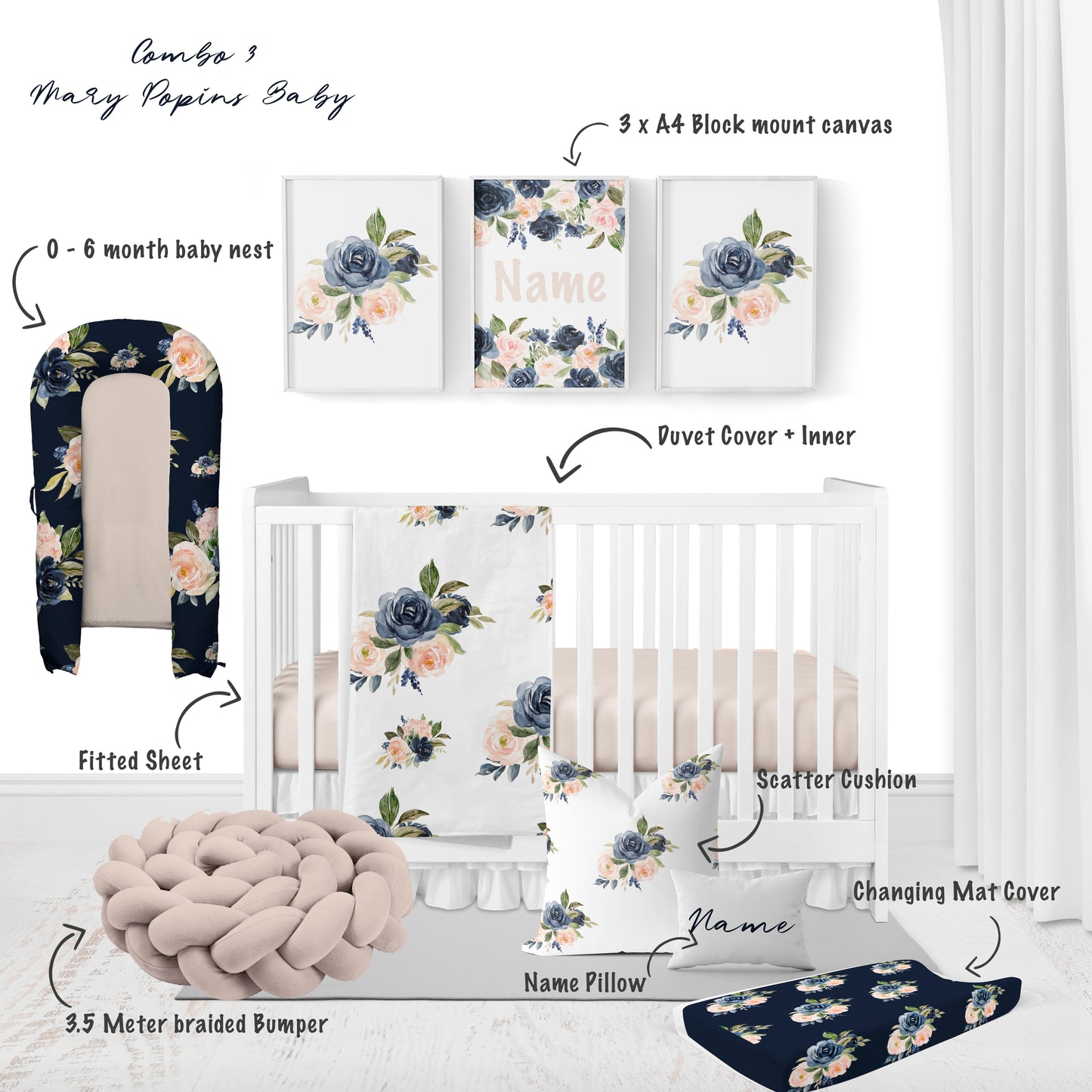 Blush and Navy Combo Deals image 0