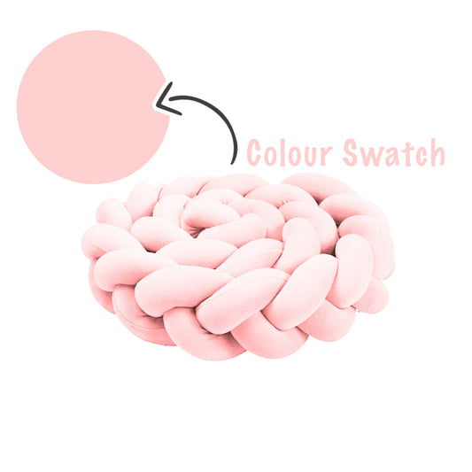 Peach Braided Cot Bumper image 0