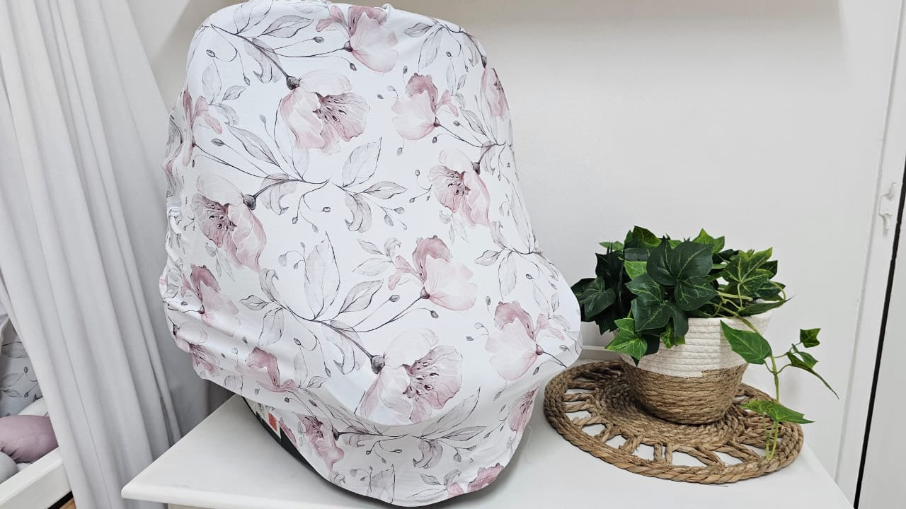 Pink and Grey whimsical floral Combo Deal