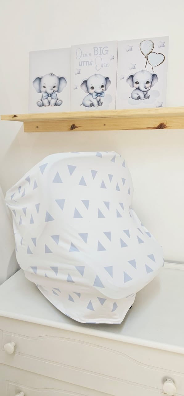 Elephant Blue Bow