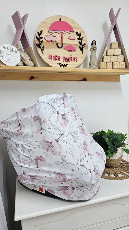 Pink and Grey whimsical floral Combo Deal