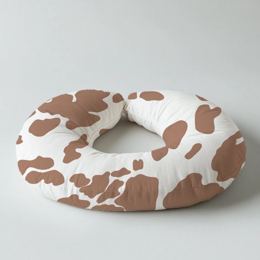 Highlands Cow Print Baby Nursing Boppy Pillow image 0