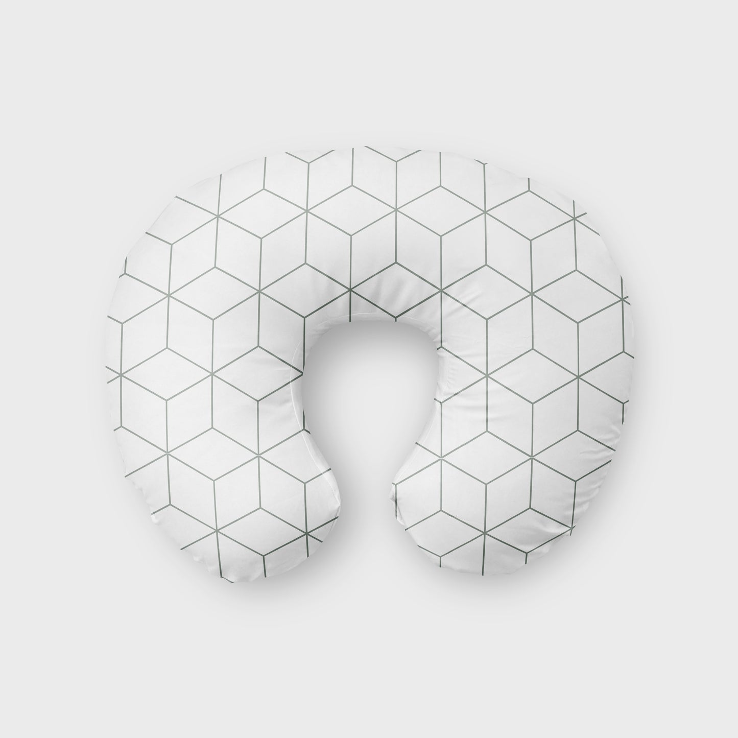 Winnie The Neutral Sage Geometric Boppy Pillow image 0