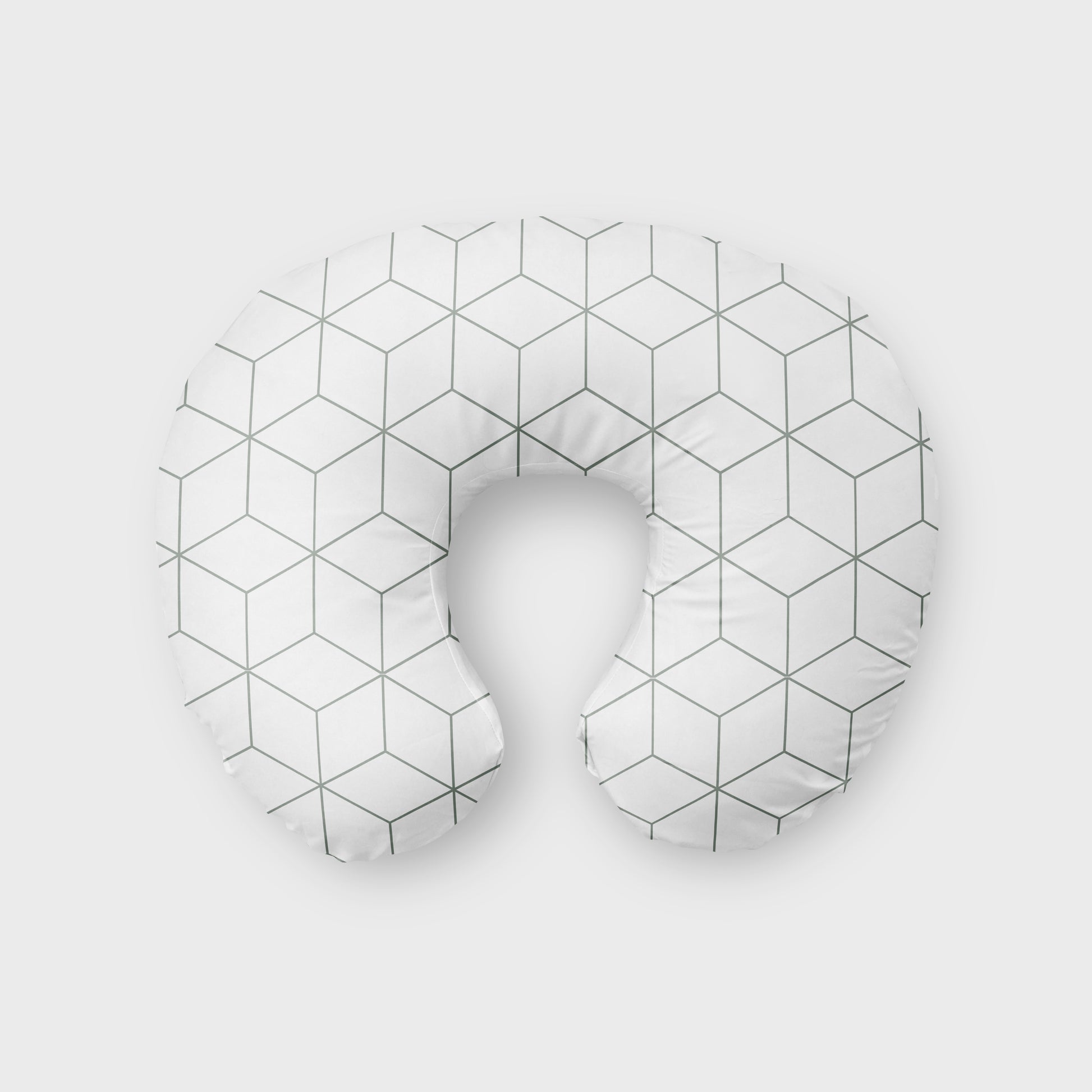 Winnie The Neutral Sage Geometric Boppy Pillow image 0