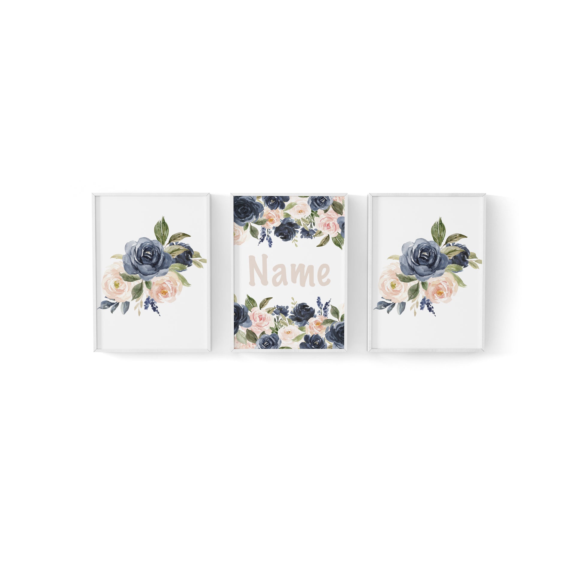 Blush and Navy Canvas image 0