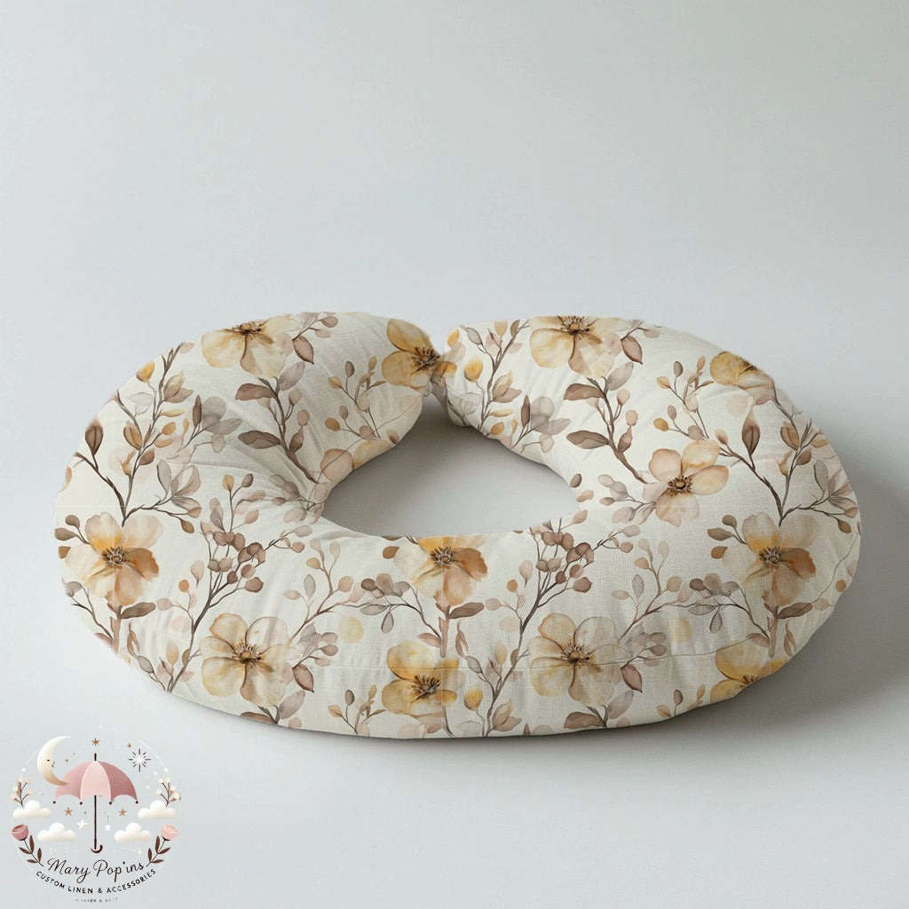 Serene Vanilla Blossom Collection Boppy Pillow image 0