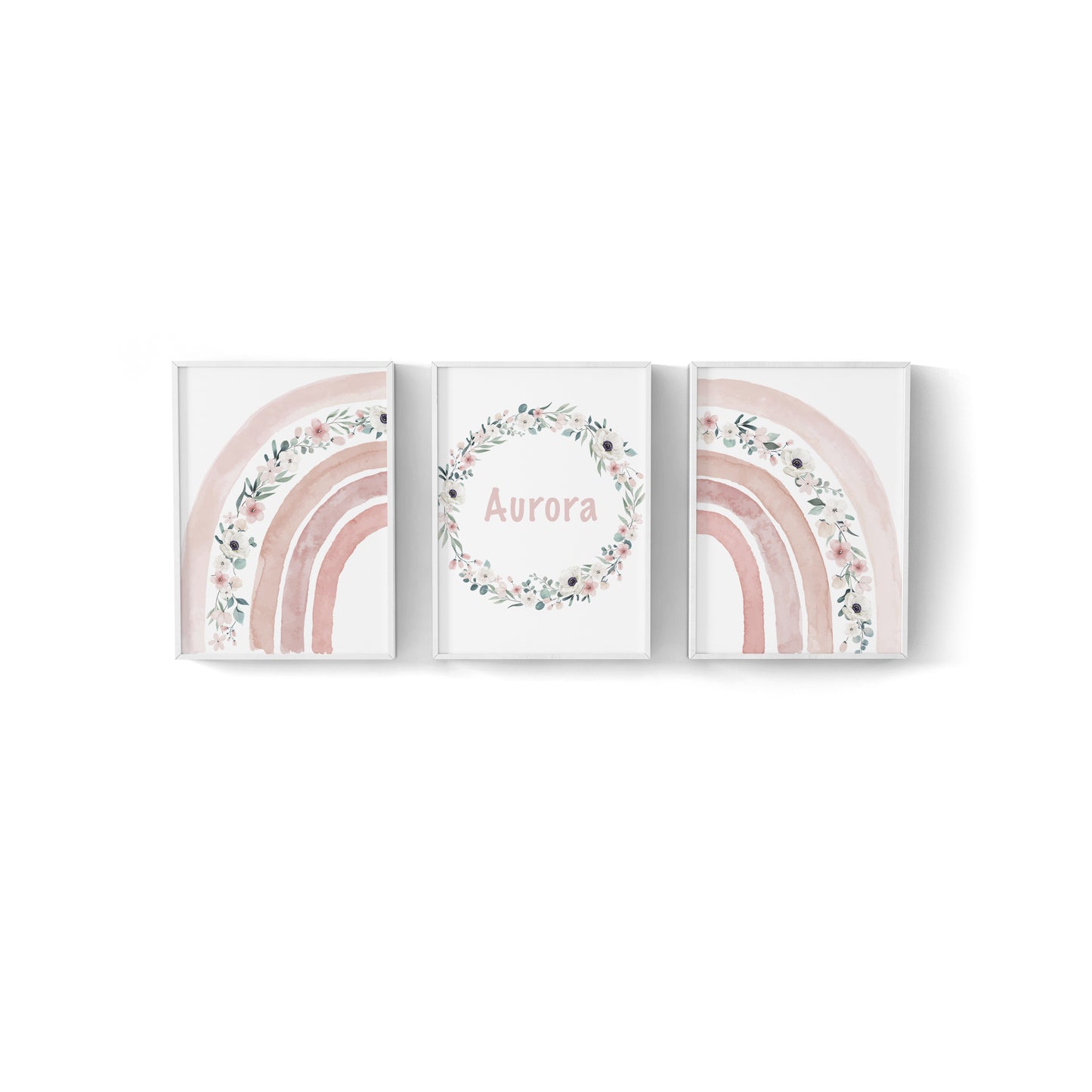 Rainbow Floral Canvas image 0