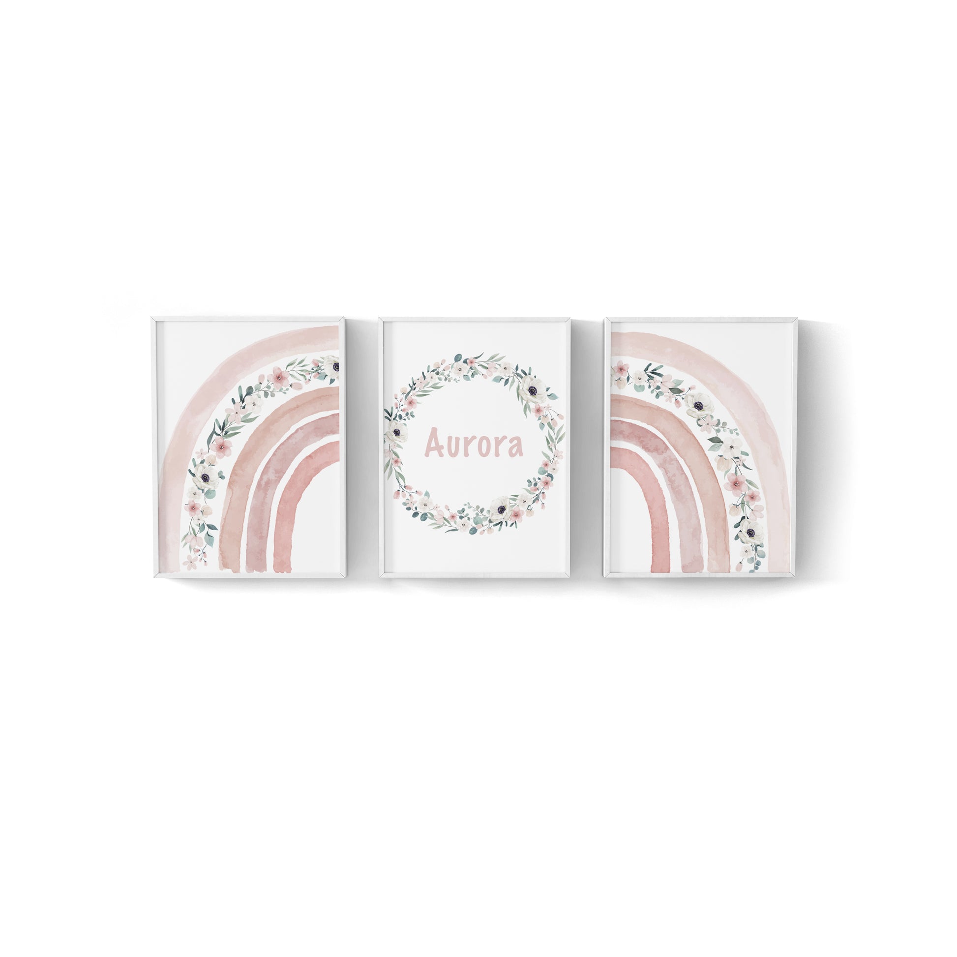 Rainbow Floral Canvas image 0