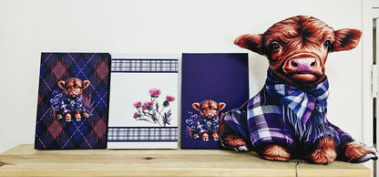 Tartan Thistle Highlands Cow Combo