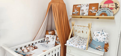 Vintage Rust Cot Canopy