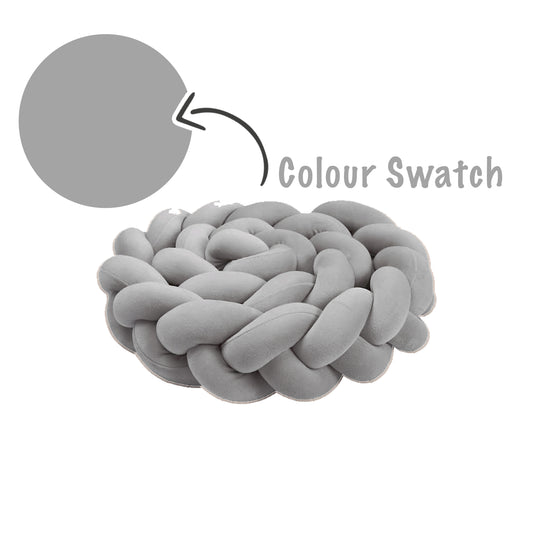 Grey Braided Cot Bumper image 0