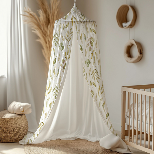Oat so neutral leaf Themed Canopy Collection image 0