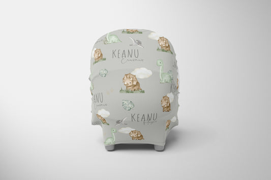 Dino Dash Car Chair Cover image 0
