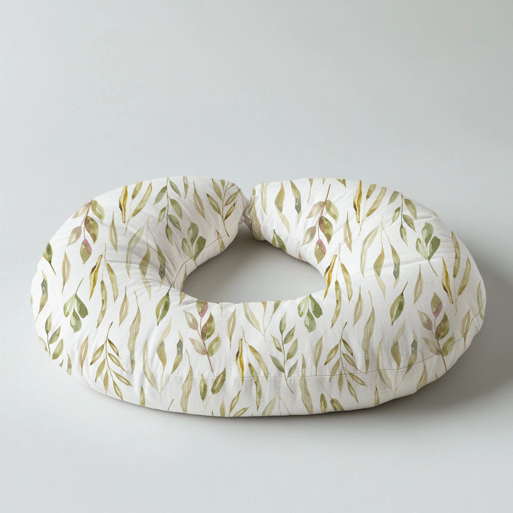 Oat so neutral leafy safari Boppy Pillow image 0
