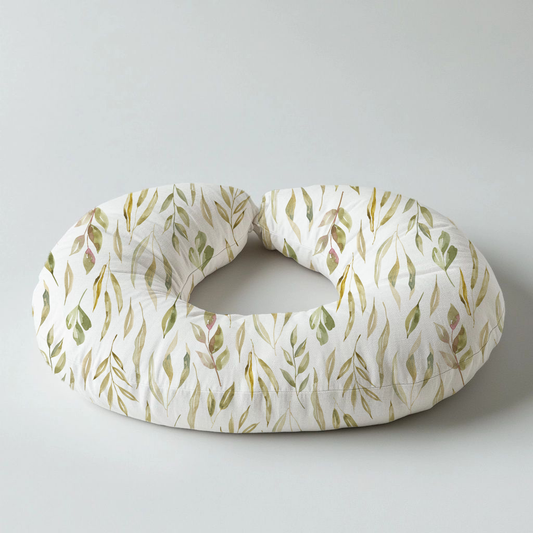 Oat so neutral leafy safari Boppy Pillow image 0