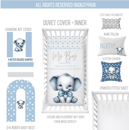 Elephant Blue Bow image 0
