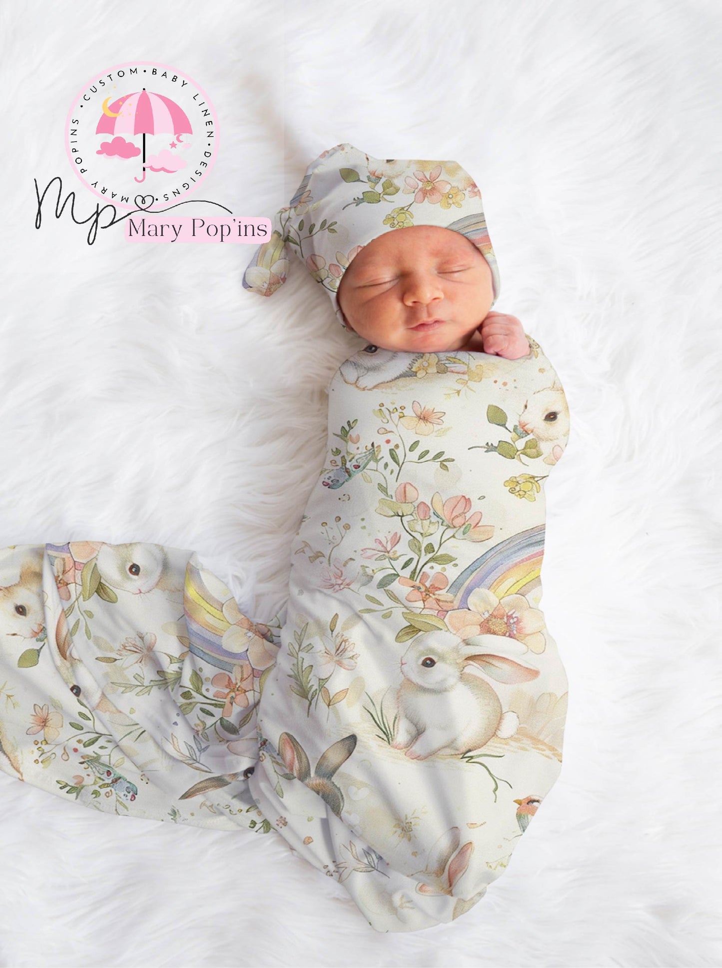 Rainbow Bunny Swaddle image 0